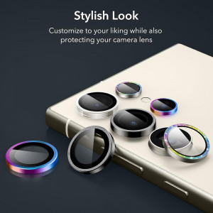 Folie Camera pentru Samsung Galaxy S24 Ultra - ESR Lens Protector Tempered Glass - Chromatic - Img 7