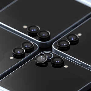 Folie Camera pentru Samsung Galaxy Z Flip6 (set 2) - Ringke Camera Lens Frame Glass - Black - Img 4