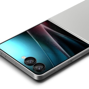 Folie Camera pentru Samsung Galaxy Z Flip7 (set 2) - Spigen Glas.tR Optik EZ Fit Pro HD - Black - Img 5