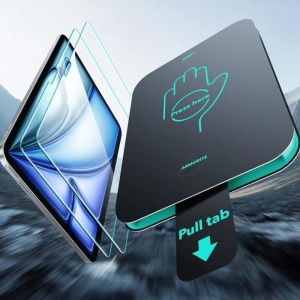 Folie pentru iPad Air 11 (2024) / Air 11 (2025) (set 2) - ESR Armorite Screen Protector UltraFit Tray - Clear - Img 2