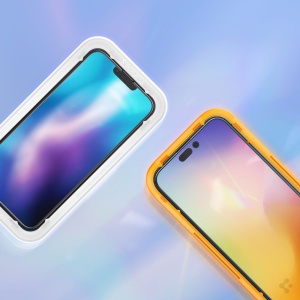 Folie pentru iPhone 14 Pro (set 2) - Spigen Glas.TR Align Master - Black - Img 3