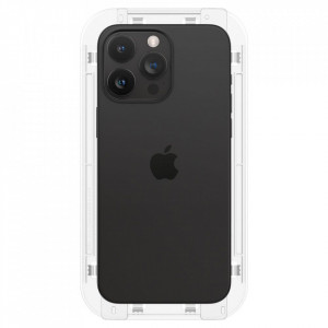 Folie pentru iPhone 15 Pro Max (set 2) - Spigen Glas.tR EZ FIT - Clear - Img 7
