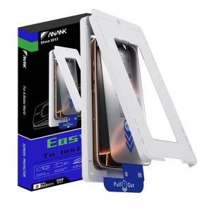 Folie pentru iPhone 16 - ANANK 2.5D 2X Reinforced Screen Protector - Black - Img 1