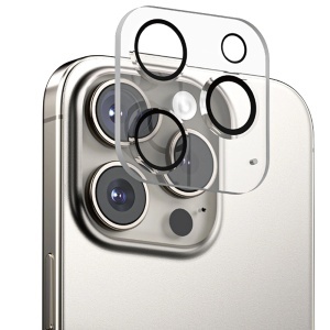 Folie pentru iPhone 16 Pro / iPhone 16 Pro Max - ANANK Camera Guard - Clear/Black - Img 1
