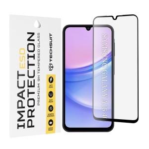 Folie pentru Samsung Galaxy A15 4G / A15 5G / M15 - Techsuit ESD Glass - Black