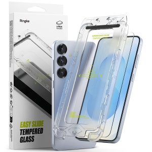 Folie pentru Samsung Galaxy S25 Plus (set 2) - Ringke Easy Slide Tempered Glass - Clear - Img 1