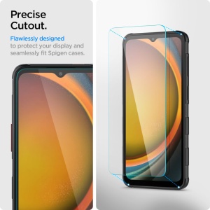 Folie pentru Samsung Galaxy Xcover7 / Xcover7 Pro (set 2) - Spigen Glas.tR Slim - Clear - Img 4