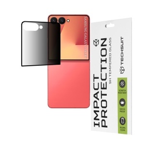 Folie pentru Samsung Galaxy Z Flip7 - Techsuit 111D Privacy Full Glue [Front Screen] - Black