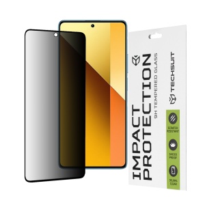 Folie pentru Xiaomi Redmi Note 13 5G - Techsuit 111D Privacy FullÂ Glue - Black - Img 1