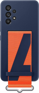 Galaxy A53 (5G); Silicone Cover with Strap; Navy