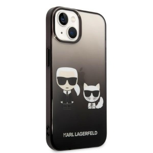 Husa iPhone 14 Plus - Karl Lagerfeld Hardcase (KLHCP14MTGKCK) - Gradient Ikonik Karl&Choupette - Img 7