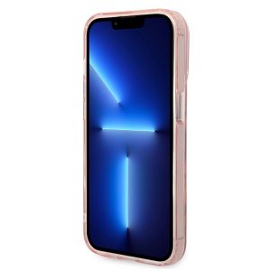 Husa iPhone 14 Pro - Karl Lagerfeld Hardcase MagSafe (KLHMP14LHKCP) - Pink Karl & Choupette Aluminium - Img 3