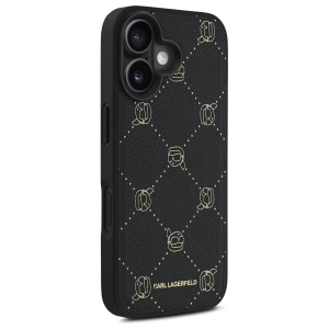 Husa iPhone 16 - Karl Lagerfeld Leather MagSafe (KLHMP16SPGKHPHK) - Karl Head - Img 5
