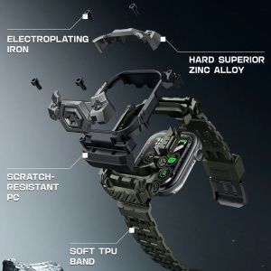 Husa pentru Apple Watch 10 46mm + Curea - Supcase Unicorn Beetle Ore Pro Version - Guldan - Img 6