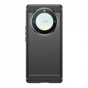 Husa pentru Honor Magic5 Lite - Techsuit Carbon Silicone - Black - Img 2