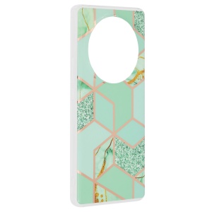 Husa pentru Honor Magic6 Lite - Techsuit Marble Series - Green Hex - Img 1