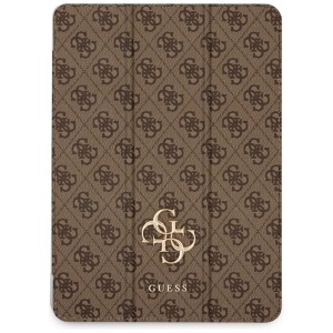 Husa pentru iPad Air 13 (2024) - Guess Magnetic 4G Big Logo (GUFC13RM24PS4SGW) - Brown