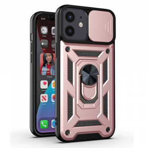 Husa pentru iPhone 12 / iPhone 12 Pro - Techsuit CamShield Series - Rose Gold - Img 4