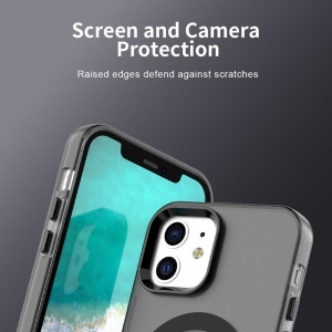 Husa pentru iPhone 12 / iPhone 12 Pro - Techsuit CandyCase MagSafe - Black - Img 3