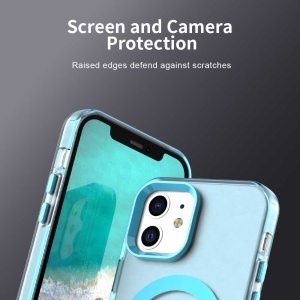 Husa pentru iPhone 12 / iPhone 12 Pro - Techsuit CandyCase MagSafe - Blue - Img 5