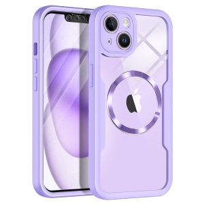 Husa pentru iPhone 13 + Folie - Techsuit ColorVerse 360 MagSafe Series - Purple