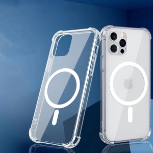 Husa pentru iPhone 13 Pro - Techsuit Shockproof Clear Silicone MagSafe - Clear - Img 2