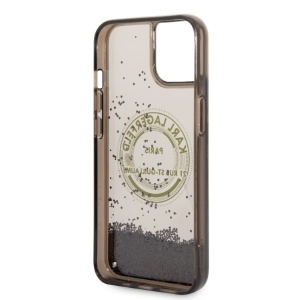 Husa pentru iPhone 14 Plus - Karl Lagerfeld Hardcase Liquid Glitter (KLHCP14MLCRSGRK) - RSG - Img 5