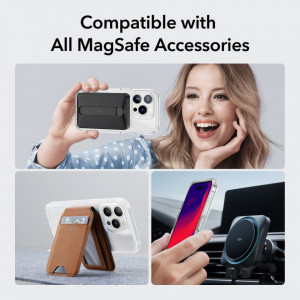 Husa pentru iPhone 14 Pro Max - ESR Classic Hybrid HaloLock - Clear - Img 6