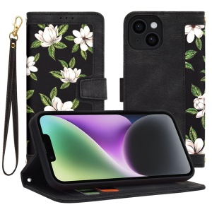 Husa pentru iPhone 14 - Techsuit FlipCraft - Flowers of the Dawn - Img 1