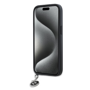 Husa pentru iPhone 15 - Karl Lagerfeld Saffiano Rhinestones&Charm (KLHCP15SPSAKDGCK) - Black - Img 5