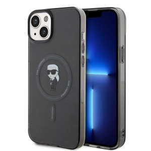 Husa pentru iPhone 15 Plus - Karl Lagerfeld IML MagSafe (KLHMP15MHFCKNOK) - Ikonik