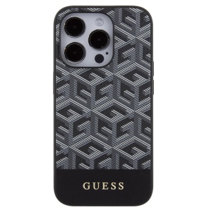 Husa pentru iPhone 15 Pro Max - Guess GCube Stripes MagSafe (GUHMP15XHGCFSEK) - Black - Img 2
