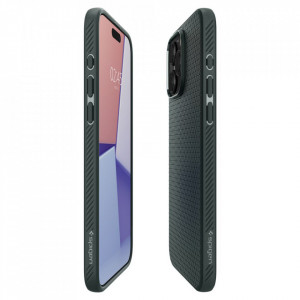 Husa pentru iPhone 15 Pro Max - Spigen Liquid Air - Abyss Green - Img 5