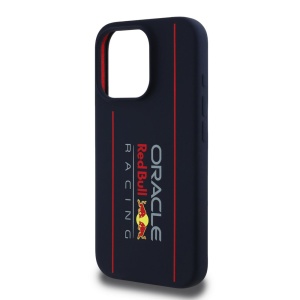 Husa pentru iPhone 15 Pro - Red Bull Racing Silicone Oversize Vertical Logo MagSafe (RBHMP15L24SIOLRV) - Navy - Img 4