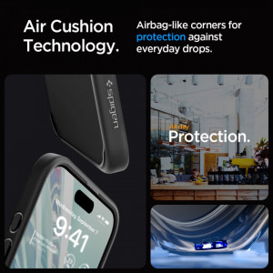 Husa pentru iPhone 15 Pro - Spigen Ultra Hybrid - Frost Black - Img 7