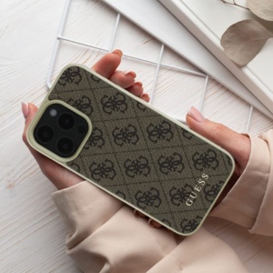 Husa pentru iPhone 16 - Guess Hardcase 4G Charms Collection (GUHCP16SGF4GGR) - Black - Img 6