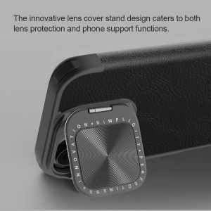 Husa pentru iPhone 16 - Nillkin Qin Prop Leather Case - Brown - Img 6