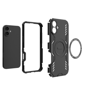 Husa pentru iPhone 16 Plus - Techsuit ArmorMag Case - Black - Img 5