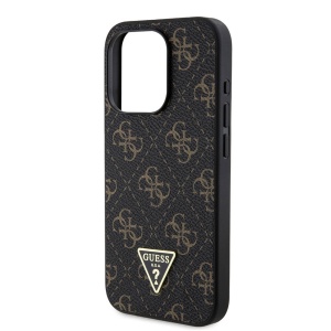 Husa pentru iPhone 16 Pro Max - Guess Hardcase 4G Triangle Metal Logo (GUHCP16XPG4GPH) - White - Img 5