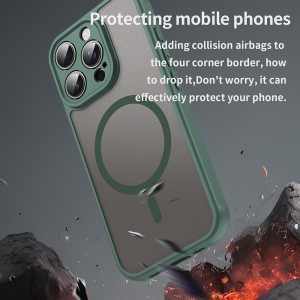 Husa pentru iPhone 16 Pro - Techsuit HaloFrost II MagSafe - Green - Img 4