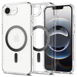 Husa pentru iPhone 16e - Spigen Ultra Hybrid MagSafe - Carbon Fiber - Img 1