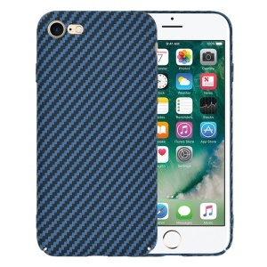 Husa pentru iPhone 7 / iPhone 8 / iPhone SE 2, SE 2020 / iPhone SE 3, SE 2022 - Techsuit Carbonite FiberShell - Cyan - Img 1