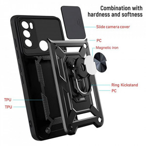 Husa pentru Motorola Moto E20 / E30 / E40 - Techsuit CamShield Series - Black - Img 5