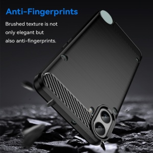 Husa pentru Nothing CMF Phone 1 - Techsuit Carbon Silicone - Black - Img 5
