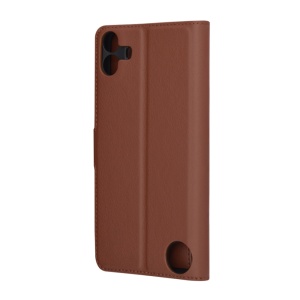 Husa pentru Nothing CMF Phone 1 - Techsuit Leather Folio - Brown - Img 9