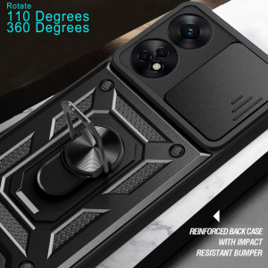 Husa pentru Oppo A78 4G - Techsuit CamShield Series - Black - Img 5
