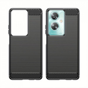 Husa pentru Oppo A79 5G / OnePlus Nord N30 SE - Techsuit Carbon Silicone - Black - Img 2