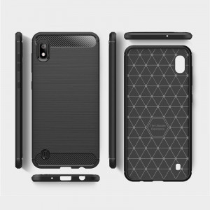 Husa pentru Samsung Galaxy A10 / M10 - Techsuit Carbon Silicone - Black - Img 6