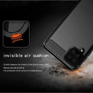 Husa pentru Samsung Galaxy A12 / A12 Nacho - Techsuit Carbon Silicone - Black - Img 4