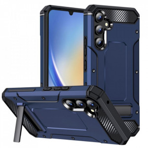 Husa pentru Samsung Galaxy A34 5G - Techsuit Hybrid Armor Kickstand - Blue - Img 1